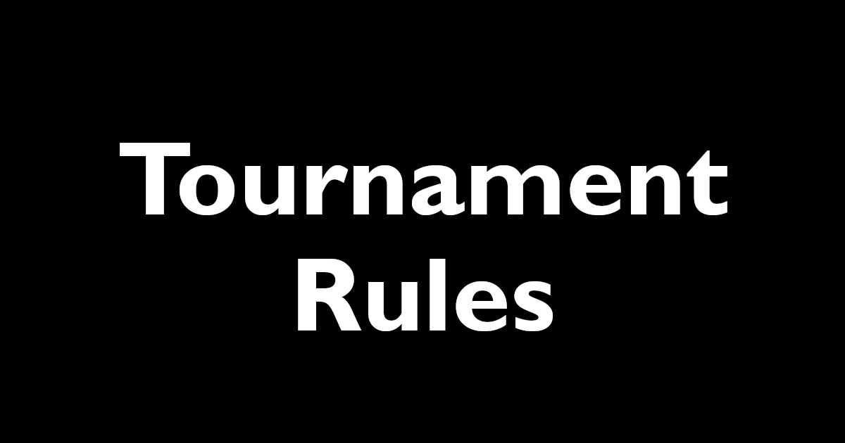 Tournament Rules and Eligibility