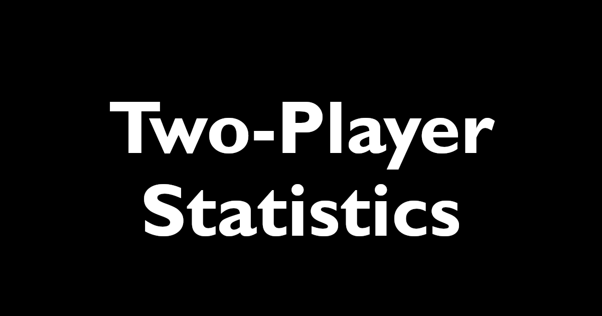How Two-Player Results Affect Your Stats